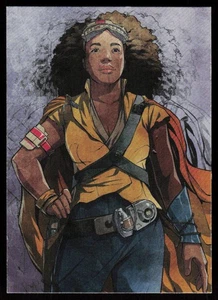 2019 Topps Star Wars Rise of Skywalker Jannah #IC-9 CARD Illustrated Character - Picture 1 of 2