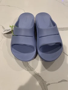 Oofos Ooahh Herren 6 Damen 8 Neptunblau Erholung Komfort Lifestyle Schlappen Sandalen - Bild 1 von 22