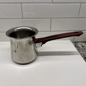 Mid Mod Greek Turkish Small INOX Form 18/10 Espresso Coffee Pot made in Greece - Picture 1 of 7