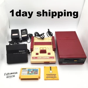 Nintendo Famicom Console Disk System Adapter set New Belt Made in Japan Tested - Picture 1 of 22