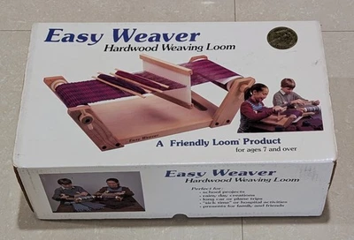 ЛЕГКИЙ ТКАЦКИЙ СТАНОК ИЗ ТВЕРДЫХ ПОРОД ДЕРЕВА HARRISVILLE DESIGN ВИНТАЖНАЯ КОРОБКА Настольная Рука - Изображение 1 из 4