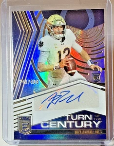 RILEY LEONARD 2025 Panini Donruss Elite Turn of the Century Auto #/499 Rookie - Picture 1 of 4