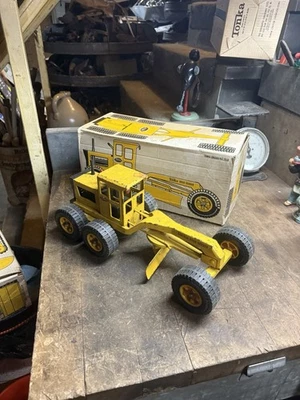 Vintage Rare Tonka Road Grader No 2510 Metal Pressed Steel Truck Toy W Box USA - Image 1 of 4