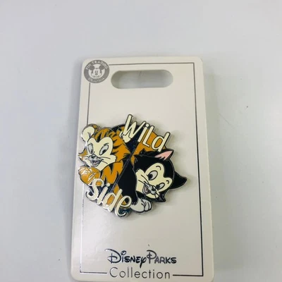 Broche prata esmalte lateral selvagem Figaro Figaro parques da Disneyana - Imagem 1 de 2