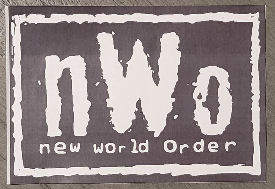 nWo New World Order Sticker Wrestling WCW  (Will Combine Shipping) - Image 1 of 1