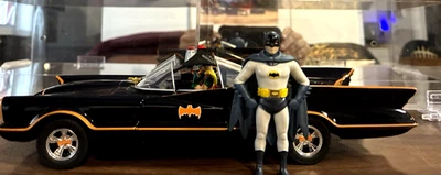 Jada Toys 1:24 Diecast Classic TV Series Batman Batmobile w Robin - Image 1 of 4