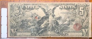 1896 United States Large Silver Certificate $5 Fr. 270 - Picture 1 of 2