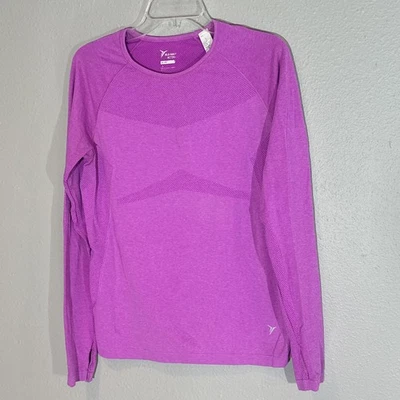 Top Old Navy Active Go Dry para mujer grande alto rosa manga larga absorbente de humedad Foto 1 de 4