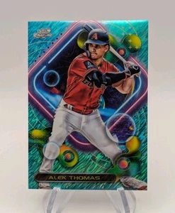 Alek Thomas 2023 Topps Cosmic Chrome 59 Aqua Equinox Shimmer Refractor #d/199 - Picture 1 of 2