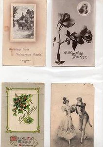 4 x Antique Vintage Postcards Early 1900s - Picture 1 of 2