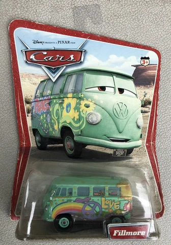 Disney Pixar Cars FILLMORE Desert Series 1 H6415 Volkswagen Bus DieCast Toy 2005 Cover