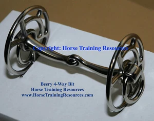 Prof Jesse Beery 4-Wege Reittraining Fahrgebiss Trense mit Anleitung NEU - Bild 1 von 3