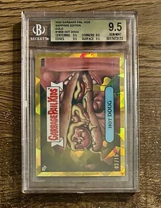 2022 Garbage Pail Kids Sapphire Gold Refractor/15 Hot Doug 185b BGS 9.5 Gem Mint - Picture 1 of 3
