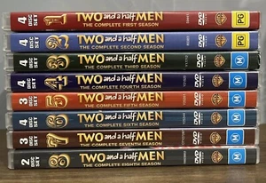 Two and a Half Men Season 1-8 Charlie Sheen Season 1 2 3 4 5 6 7 8 Region 4 - Picture 1 of 23