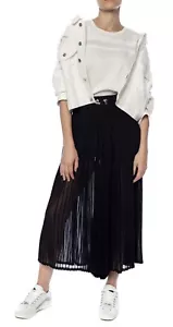 New DIESEL pleated Black Teata Trousers/culottes.skirt .black. Sz Xs.uk 6 - Picture 1 of 8
