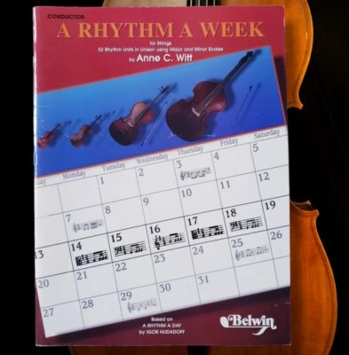 1998 Vintage A Rhythm a Week For Strings Anne C Witt Rhythm Units Using Scales - Image 1 of 4