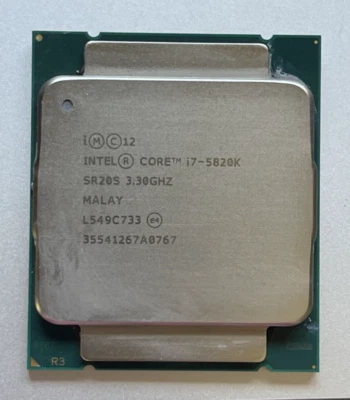 Procesador CPU Intel Core i7-5820K 3,3 GHz SR20S LGA 2011-v3 seis núcleos *km Foto 1 de 2