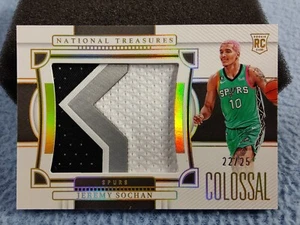 2022-23 National Treasures Jeremy Sochan Colossal Rookie Prime Parche 22/25 Espuelas - Imagen 1 de 3