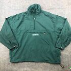 VTG American Eagle Jacket Mens XL Green Full Zip Windbreaker Hooded Anorak *