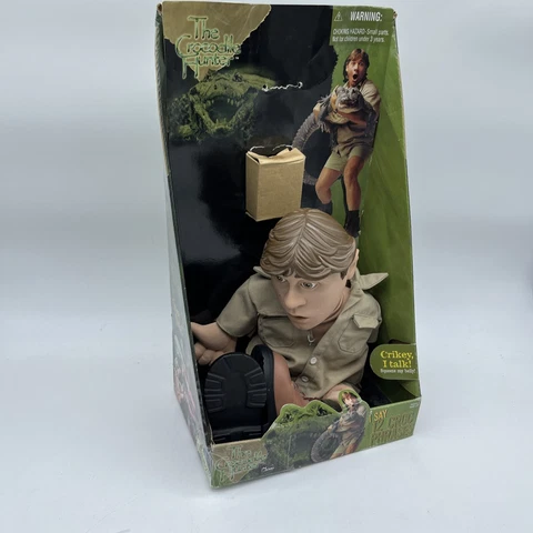 Vtg The Crocodile Hunter Steve Irwin Talking 16" Plush Stuffed Doll 12 Phrases Cover