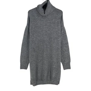 Mango Mng Mujer Gris Tortuga Vestido Cuello Talla M - Imagen 1 de 12