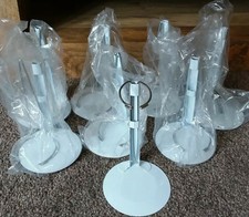 EIGHT NEW ADJUSTABLE METAL DOLL STANDS TO FIT 10 TO 16 INCH DOLLS