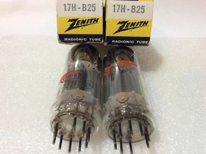 17H-B25 Two (2) Zenith Tubes NOS, NIB Same Codes 17H B25 / 17HB25 Japanese-made - Picture 1 of 3