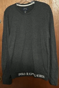 Polo Ralph Lauren Womens Pullover 100% Pima Cotton Gray Sleep Shirt - Picture 1 of 4