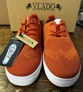 MEN'S VLADO VENICE 1G-800-7 ORANGE/WHITE CASUAL SNEAKER Size 9.5. New - Picture 1 of 6