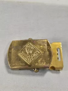 Hebilla de cinturón de latón macizo Cub Scout con oso - Imagen 1 de 10