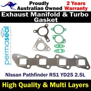 Permaseal Exhaust Manifold&Turbo Gasket Kit For Nissan Pathfinder R51 YD25 2.5L - Picture 1 of 6