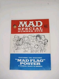 Vintage MAD Magazine Special Number Five NO Flag Poster 1971 8795 - Picture 1 of 3