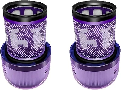 MEEBYSMART 2Pack V12 vacuum Replacement Filter For Dyson 12 Slim Cordless Vacuum Filter