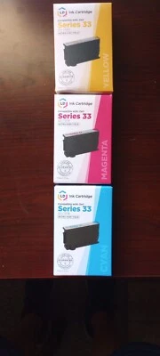 Cartuchos de tinta LD Dell serie 33 amarillo-cian-magenta 331-7378,331-7379, 331-7380 Foto 1 de 2