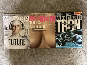 3 Wired Magazine Technology Science Lot August November December 2010 - Picture 1 of 1