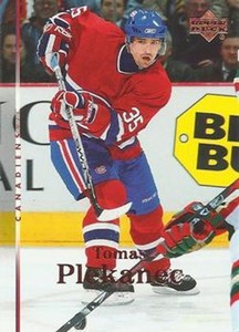 #161 Tomas Plekanec - Montreal Canadiens - 2007-08 Upper Deck Hockey