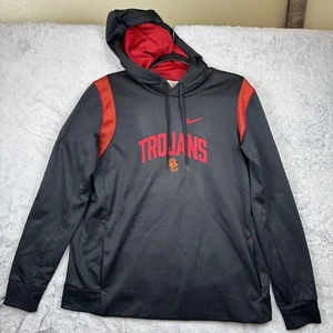 Nike Therma-Fit USC Trojans Football Team Issued Coaches Pullover Hoodie Men's L - Picture 1 of 12