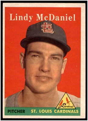 1958 Topps #180 Lindy McDaniel - Image 1 of 2