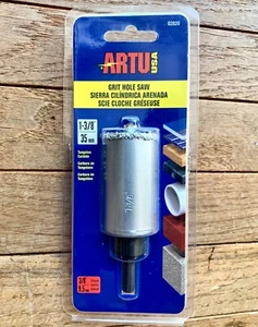 BRANDNEU ARTU USA 1-3/8" HARTMETALL KÖRNUNG LOCHSÄGE mit DORN & PILOT BIT KOSTENLOSER VERSAND - Bild 1 von 1