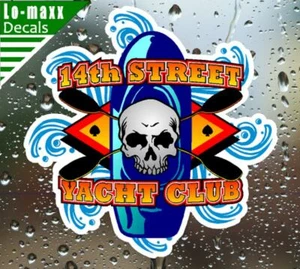 14th Street Yacht Club Whitewater Boating Various Sizes Printed Vinyl Sticker - Picture 1 of 20