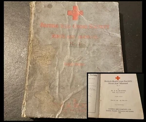 British Red Cross Society First Aid Manual No 1 - Reprint Edition Published 1941 - Imagen 1 de 10