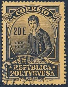 PORTUGAL 1925 SIMAO DE BOTELHO SC#376 used LITERATURE - Imagen 1 de 1