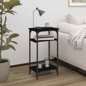 vidaXL Side Table Black 40x30x75 cm Engineered Wood HEE - Picture 1 of 10