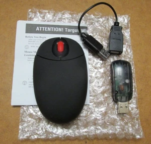 Targus Wireless Optical Mouse & Dongle Black & Red PAUM005V2 - Picture 1 of 9