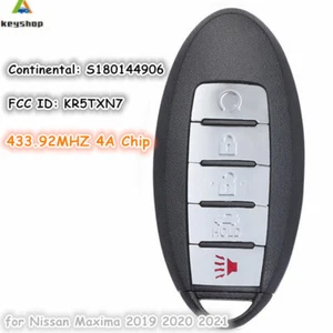 S180144906 Smart Prox Remote Key Fob for Nissan Maxima 2019 2020 2021 KR5TXN7 - Imagen 1 de 1