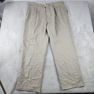 Vintage Nike Baggy Golfhose Herren Plissee Biege Größe 42x32 Neu mit Etikett - Bild 1 von 8