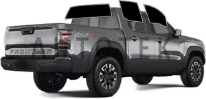 PreCut All Sides Window Film Any Tint Shade For Nissan Frontier Crew 2022-2025 - Picture 1 of 11
