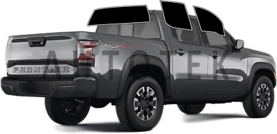 Película de ventana precortada para todos los lados cualquier tono para Nissan Frontier Crew 2022-2025 Foto 1 de 4