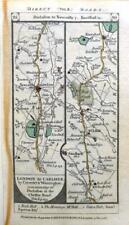STAFFORD CHESHIRE LANCASHIRE WARRINGTON BY PATERSON c1785 GENUINE ANTIQUE MAP