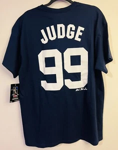 Aaron Judge 99 NY Yankees Majestic Jersey T Shirt Mens Size XL New with tags - Picture 1 of 7